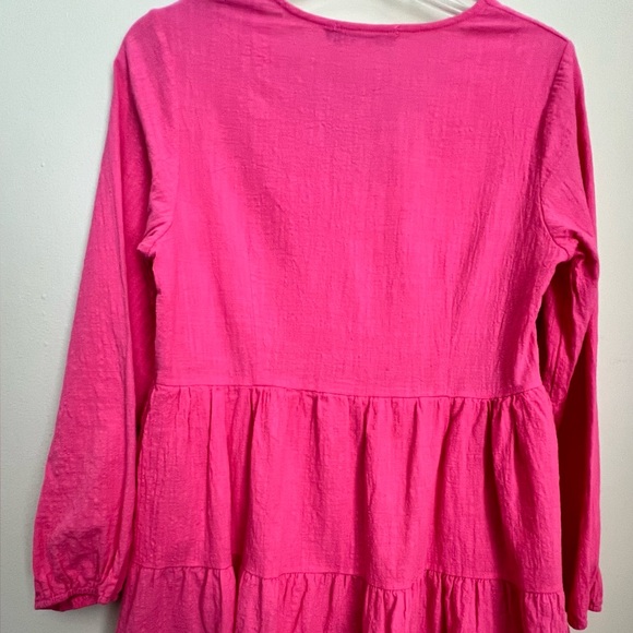 Hot Pink Ruffle Dress Medium - Picture 5 of 5